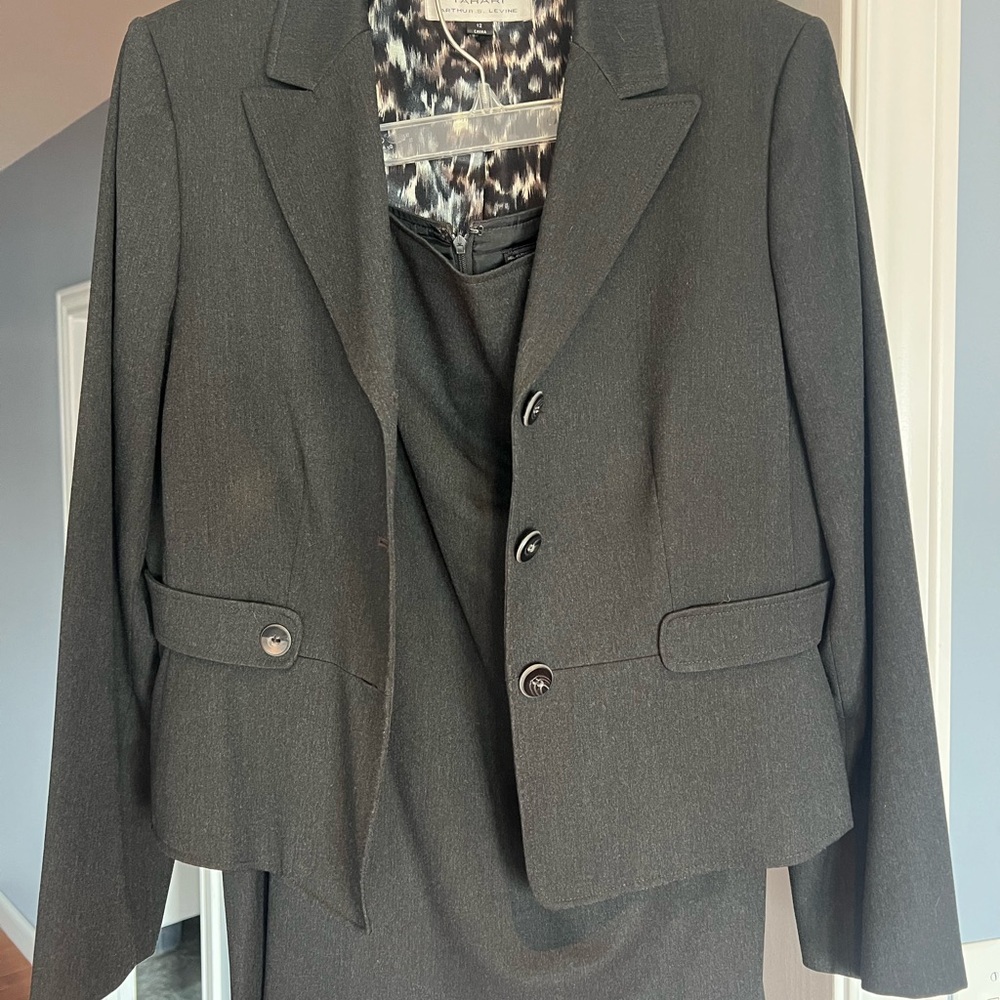 Tahari Dark Gray 2 piece  Suit